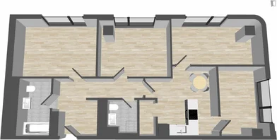 Quarto privado em Georg-Voigt-Straße, imagem 8 de 9