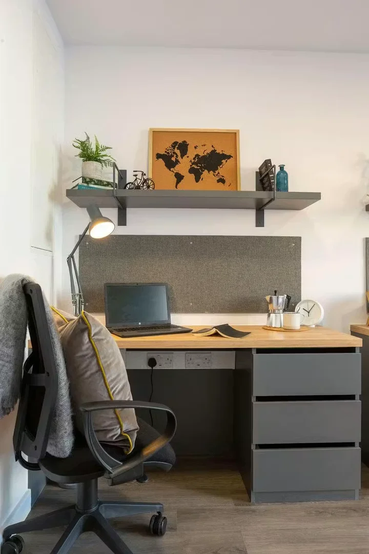 Chambre d'étudiant confortable et spacieuse dans