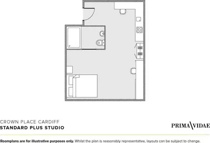 Habitación privada en 1-6 St Andrew's Pl, Cardiff CF10 3BE, United Kingdom, imagen 36 de 48