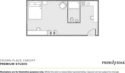 Habitación privada en 1-6 St Andrew's Pl, Cardiff CF10 3BE, United Kingdom, imagen 37 de 48