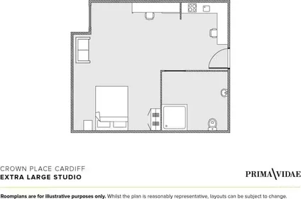 Habitación privada en 1-6 St Andrew's Pl, Cardiff CF10 3BE, United Kingdom, imagen 39 de 48