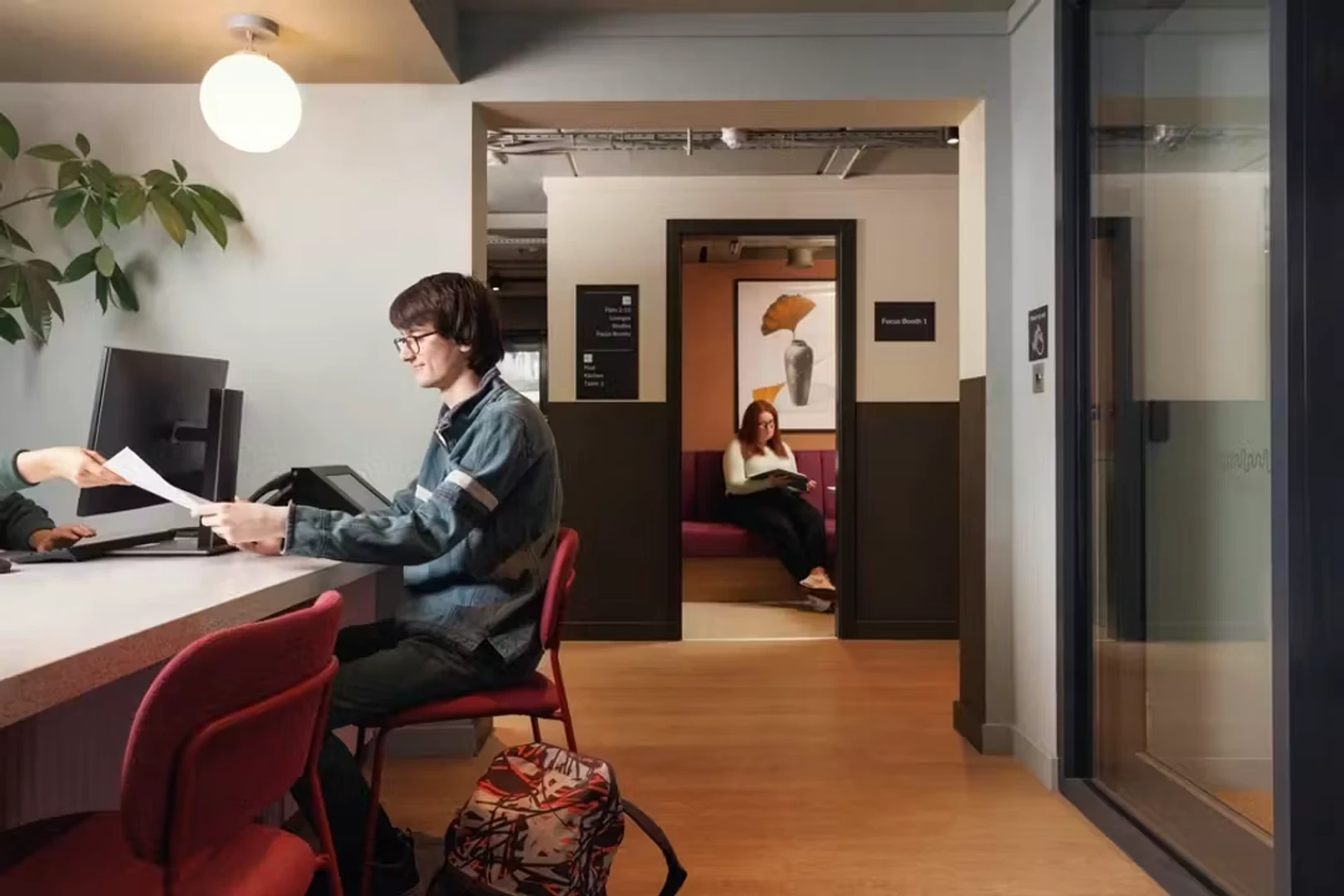 Habitación para estudiantes en  con área de estudio y facilidades compartidas