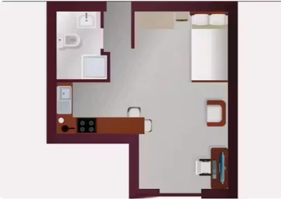Quarto privado em 6 McDonald Rd, Edinburgh EH7 4GT, United Kingdom, imagem 20 de 33