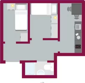 Private room at 1 Orme House, Newcastle-under-Lyme ST5 2GB, United Kingdom, image 21 of 37