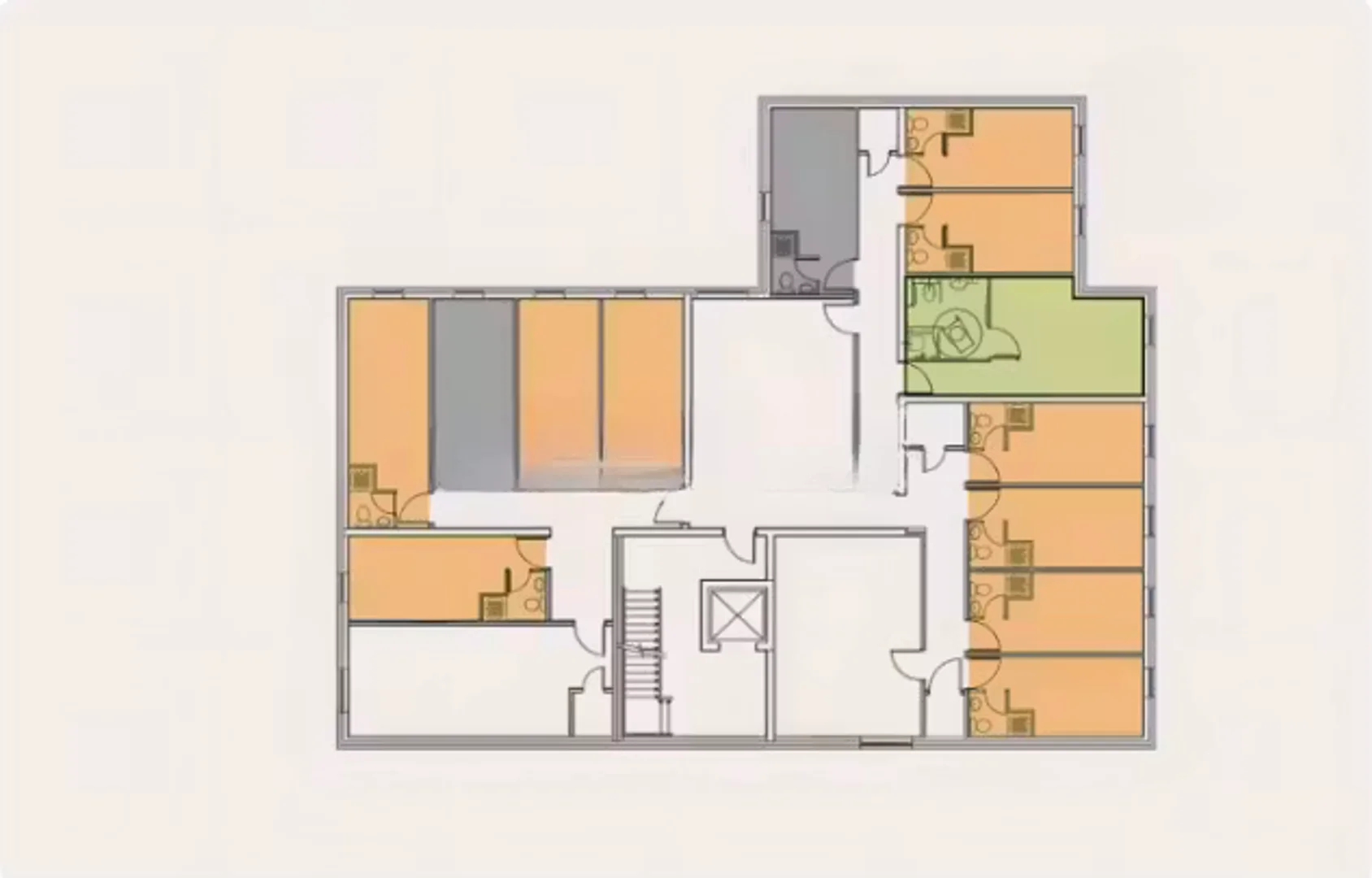 Chambre d'étudiant économique avec emplacement pratique dans 