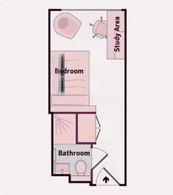 Quarto privado em Cumberland Place, 14 Cumberland Place, Southampton, SO15 2BG, imagem 22 de 29