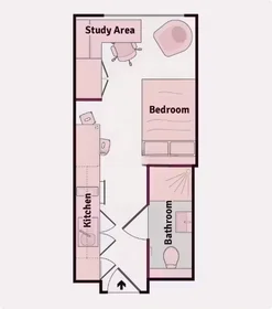 Quarto privado em Cumberland Place, 14 Cumberland Place, Southampton, SO15 2BG, imagem 23 de 29