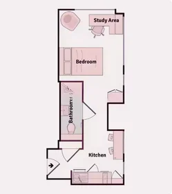 Quarto privado em Cumberland Place, 14 Cumberland Place, Southampton, SO15 2BG, imagem 25 de 29
