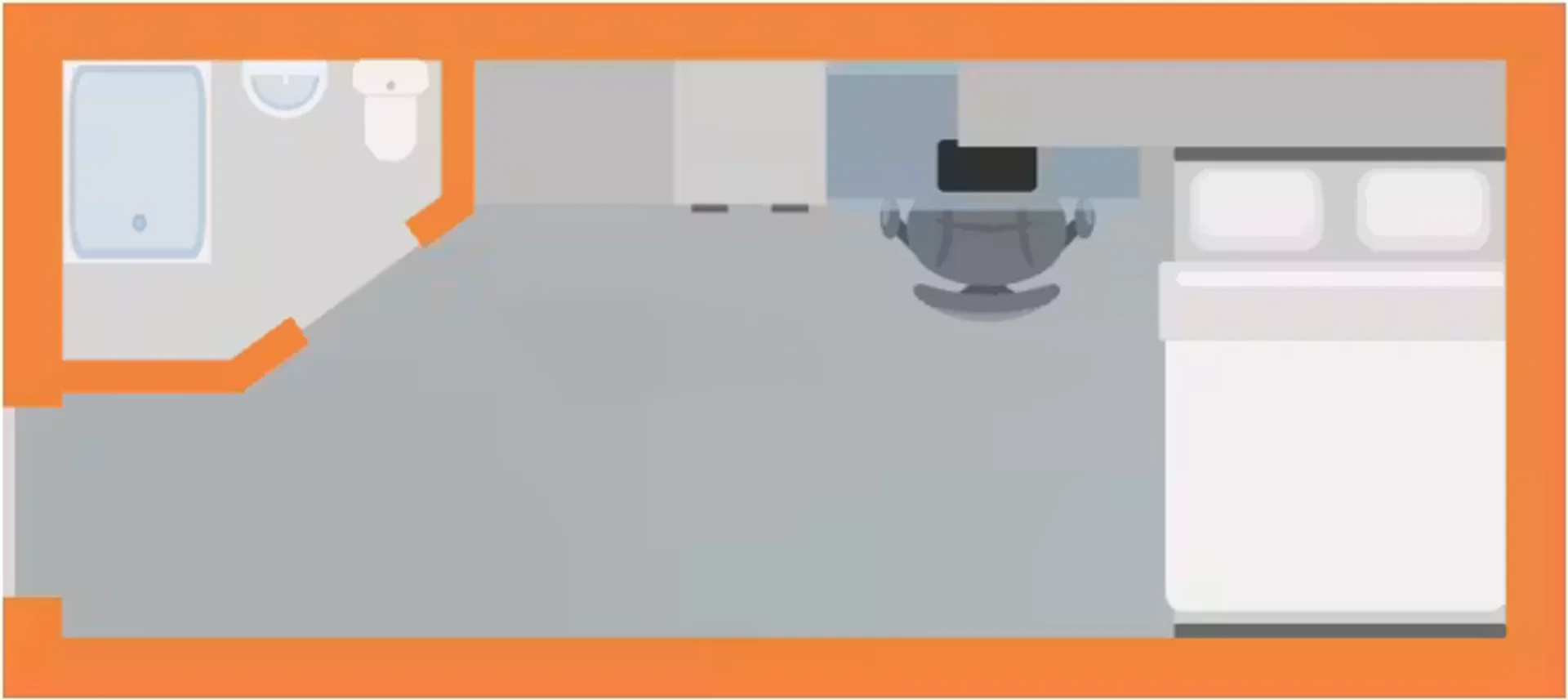 Camera accogliente per studenti disponibile a 