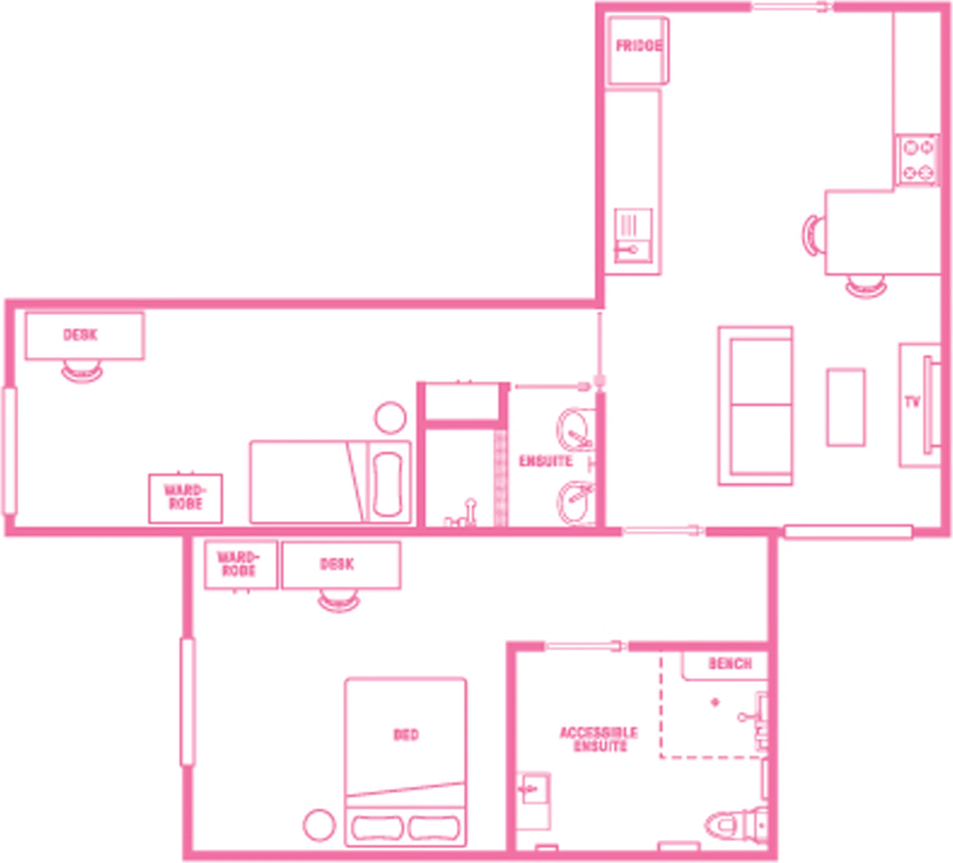Mehrbettzimmer in 3-Zimmer-Wohnung Melbourne