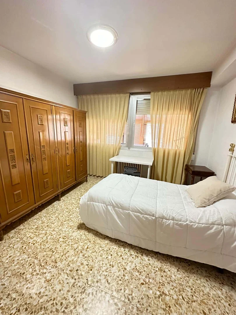 Stanza economica per studenti con ampia illuminazione in 