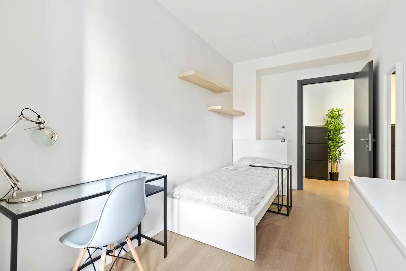Quarto amigo do estudante em  com comodidades modernas