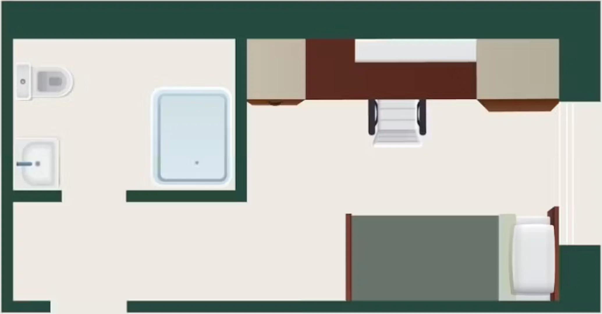 Habitación en apartamento estudiantil en alquiler en , completamente amueblado