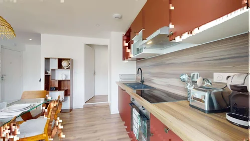 Quarto privado em 25 Rue Philippe Lebon, 63000 Clermont-Ferrand, France, imagem 23 de 24