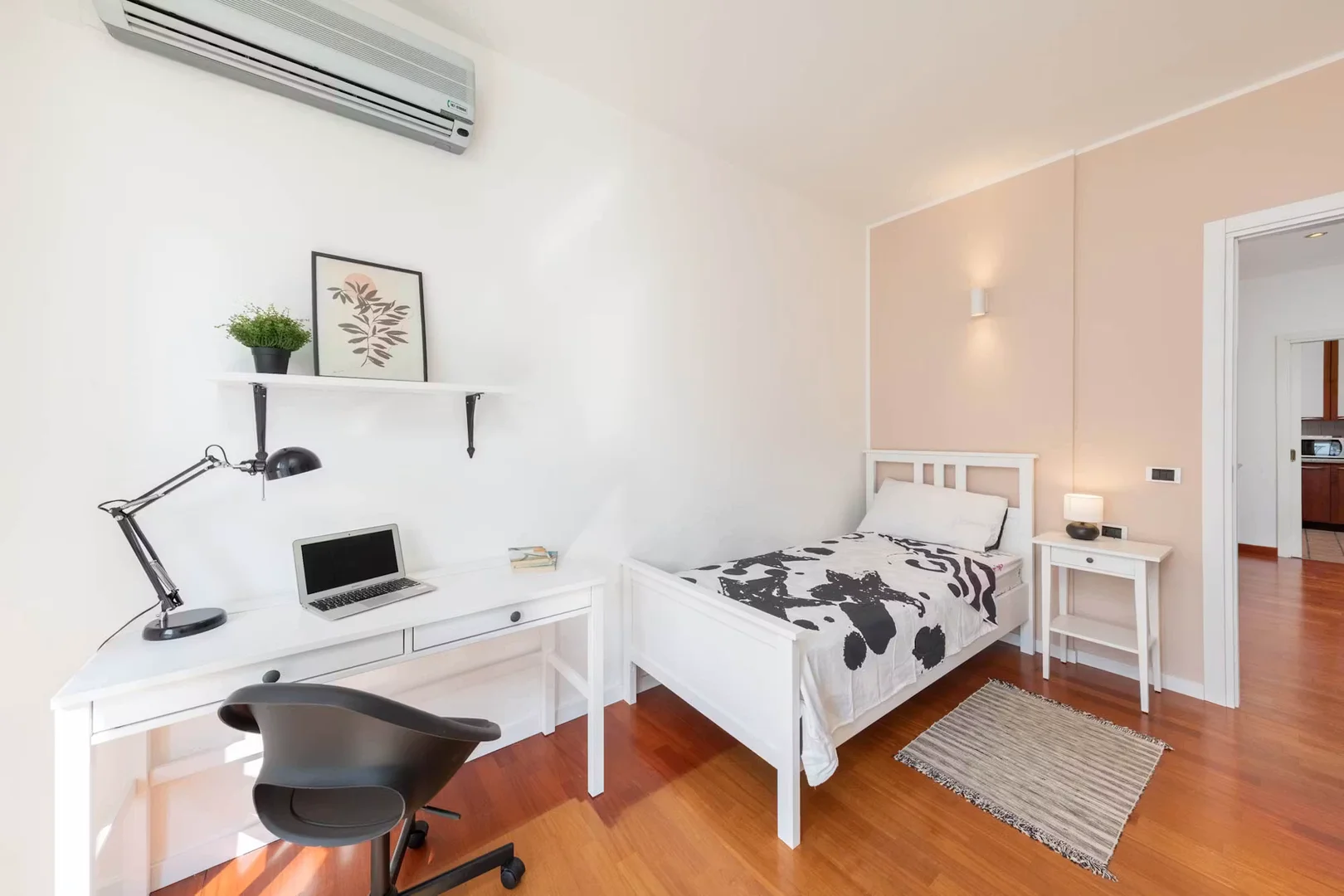 Student room in  with study area and shared facilities