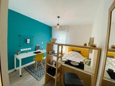 Marseille de çift kişilik yataklı kiralık oda