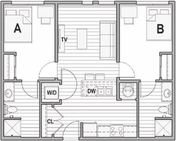 3 Zimmer Unterkunft in Columbus