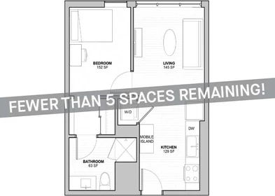 Apartamento totalmente mobilado em West-lafayette-indiana