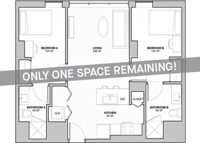 Apartamento totalmente mobilado em West-lafayette-indiana