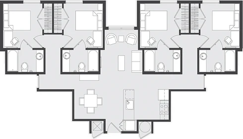 Accommodation with 3 bedrooms in Gainesville