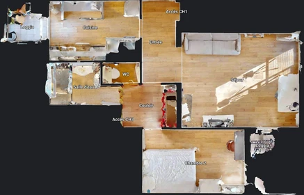 Stanza privata in 4 Rue Claude Mellarède, immagine 34 di 38