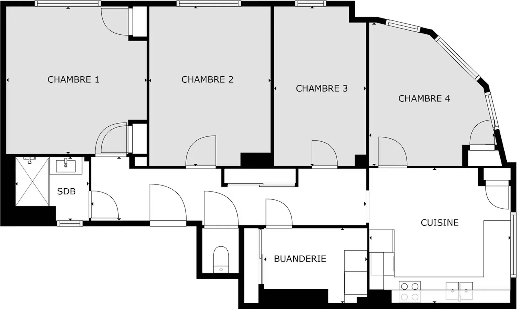 Chambre d'étudiant économique avec emplacement pratique dans 