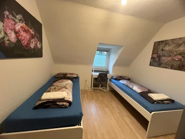 Jasny pokój prywatny w Bochum