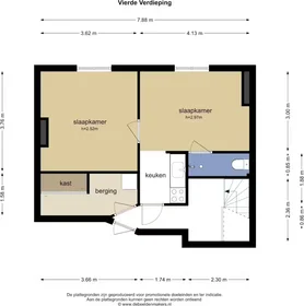 Entire apartment at Admiraal de Ruijterweg, Bos en Lommer, image 8 of 10