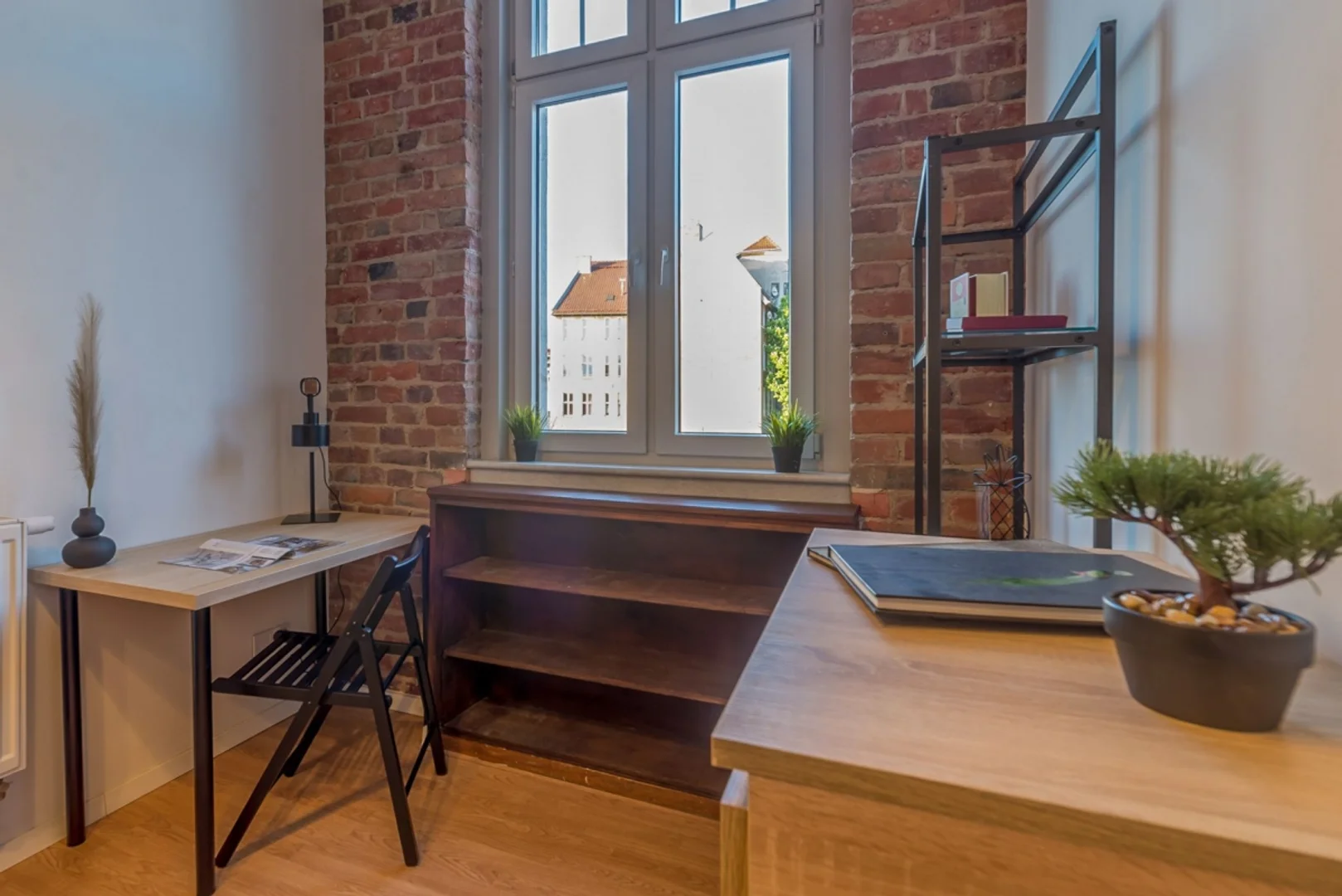 Habitación asequible para estudiantes con buena iluminación en 