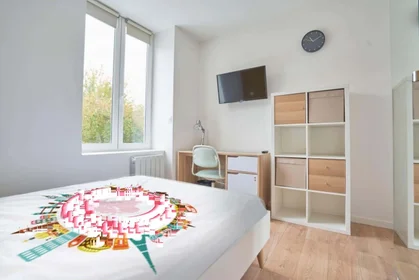 Private room at 46 Rue Roger Salengro, 59110 La Madeleine, France, image 2 of 19