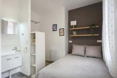 Habitación en alquiler con cama doble Villeurbanne