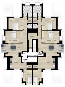 Chambre à louer dans un appartement en colocation à La Haye