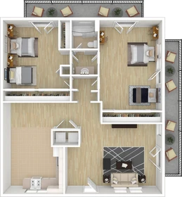 Apartamento totalmente mobilado em Santa-barbara