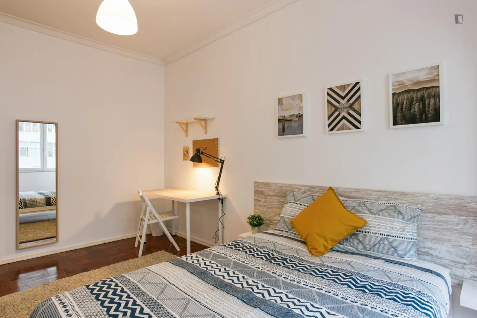 Affordable room for students with ample lighting in