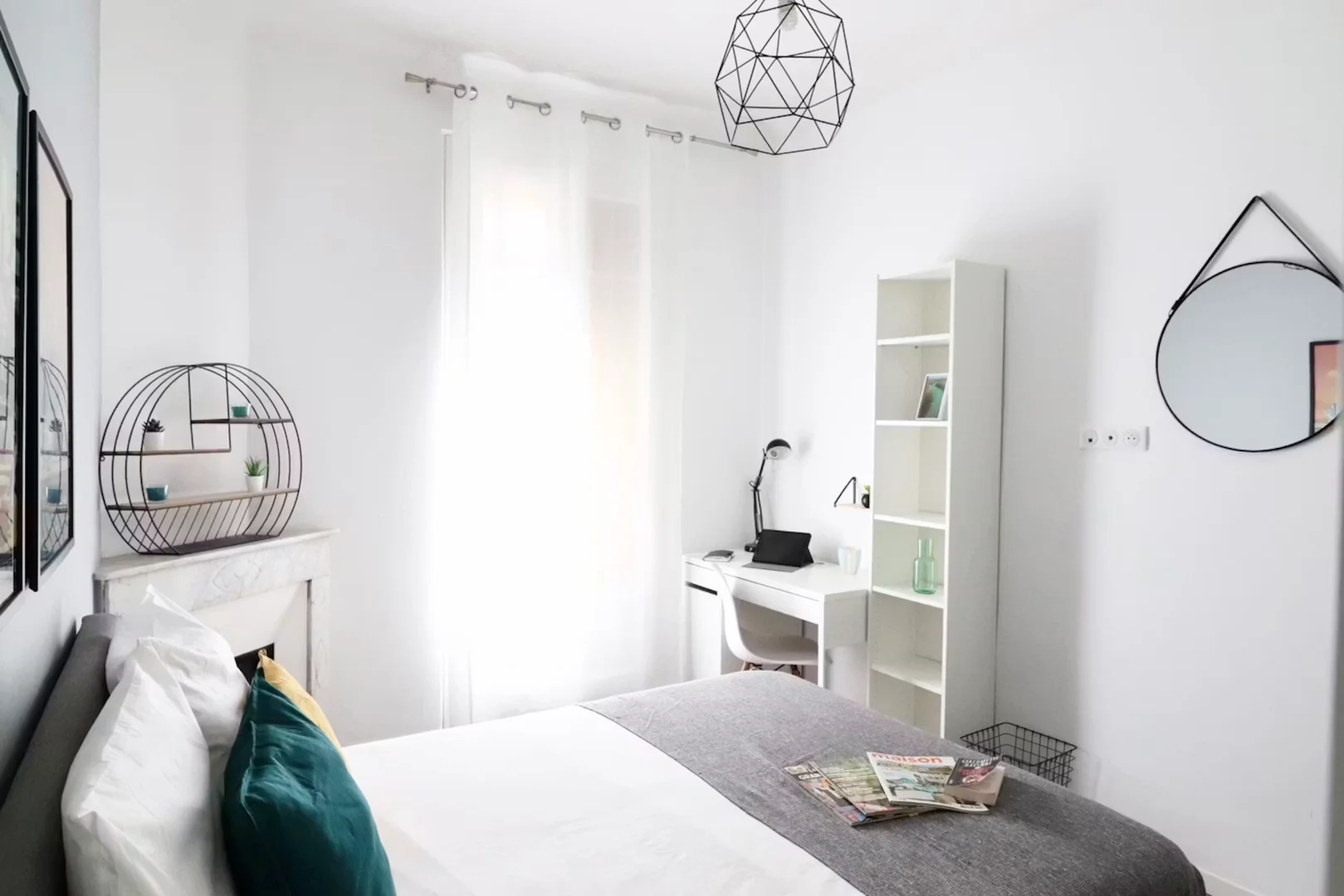 Affordable room for students with ample lighting in