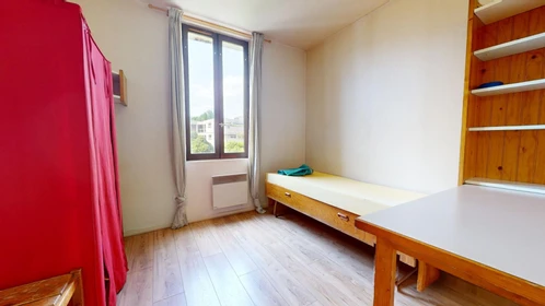 Grenoble de çift kişilik yataklı kiralık oda