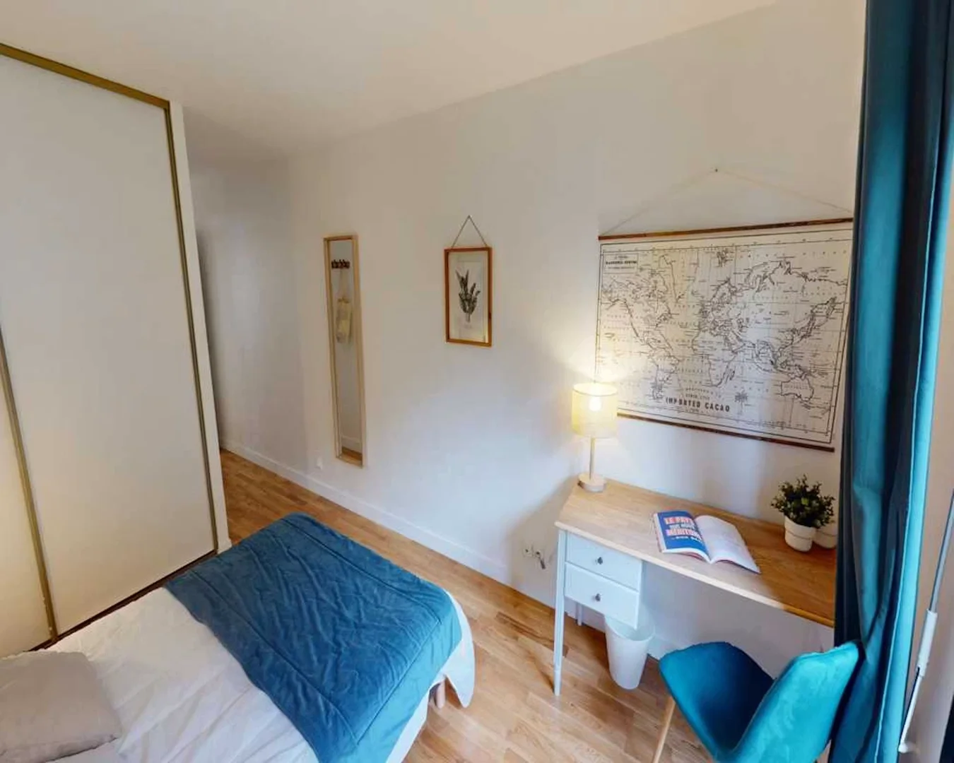 Quarto de estudante funcional perfeito para estudar em