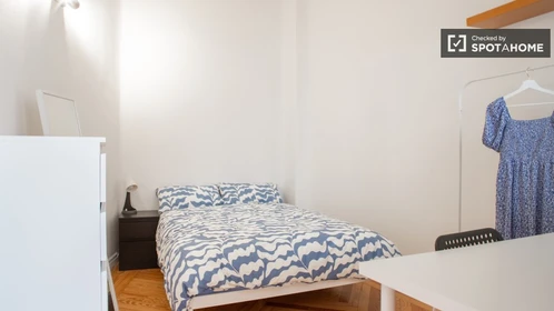 Quarto para alugar num apartamento partilhado em Madrid