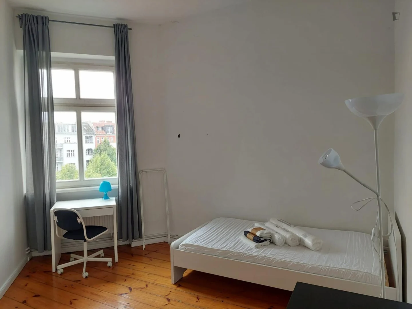 Chambre abordable pour les étudiants avec un bon éclairage dans 