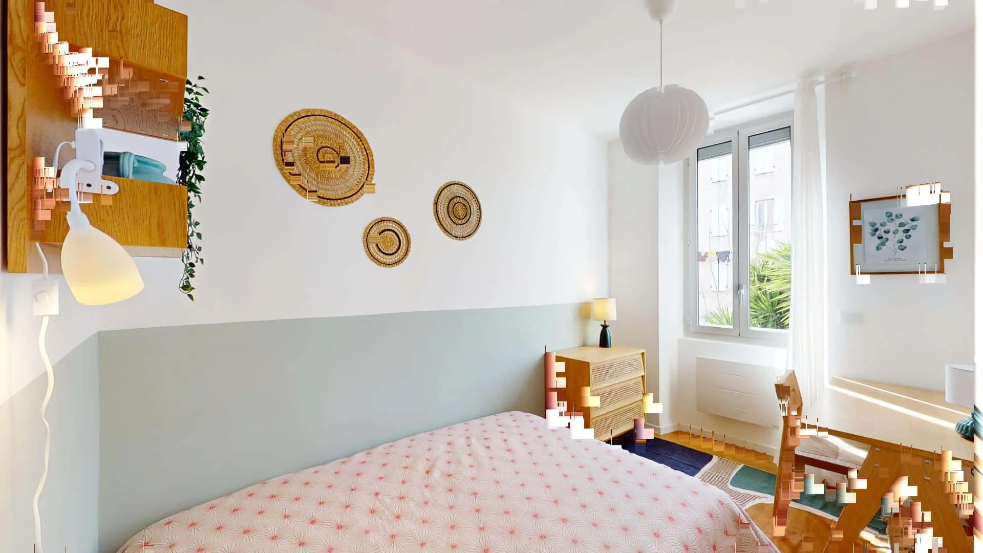 Chambre d'étudiant confortable et spacieuse dans 