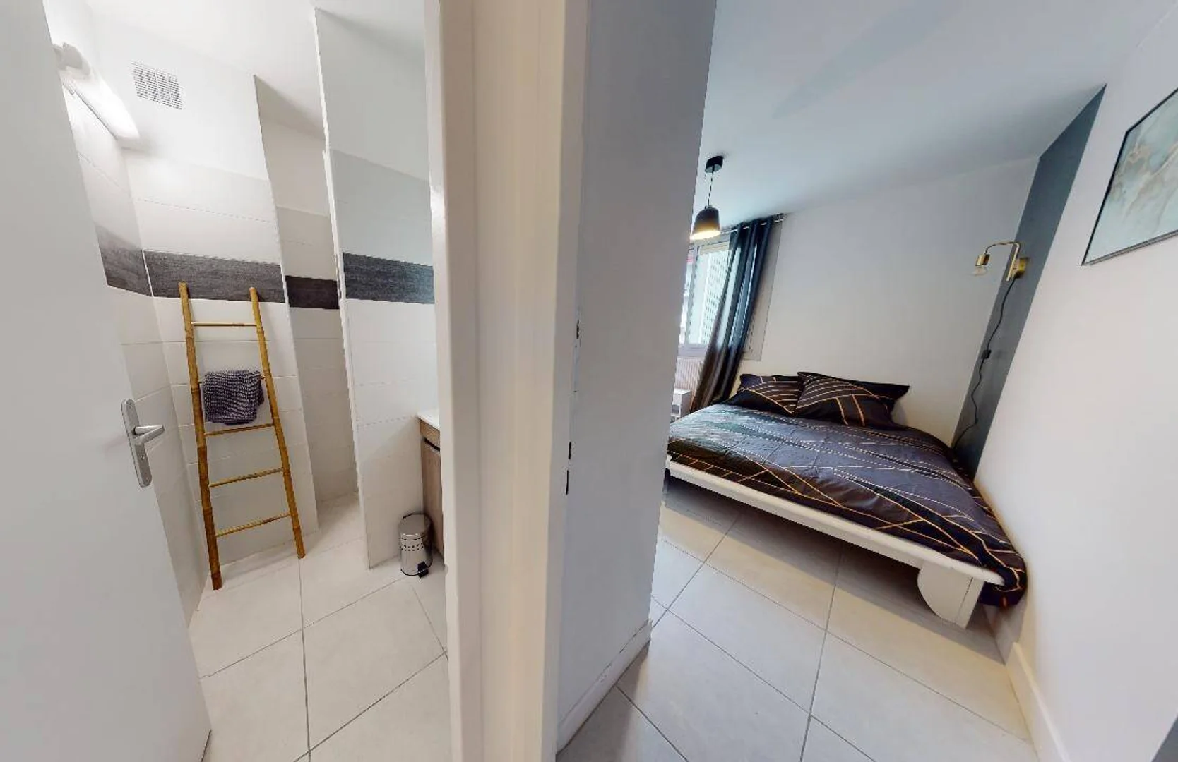 Chambre d'étudiant économique avec emplacement pratique dans 