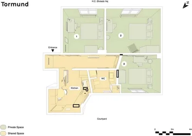 私人房间 在 Frederiksberg, Denmark, 16的图像16