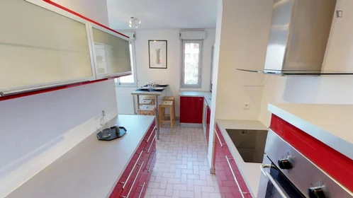 Quarto privado em Rue Juliette Récamier, imagem 6 de 14