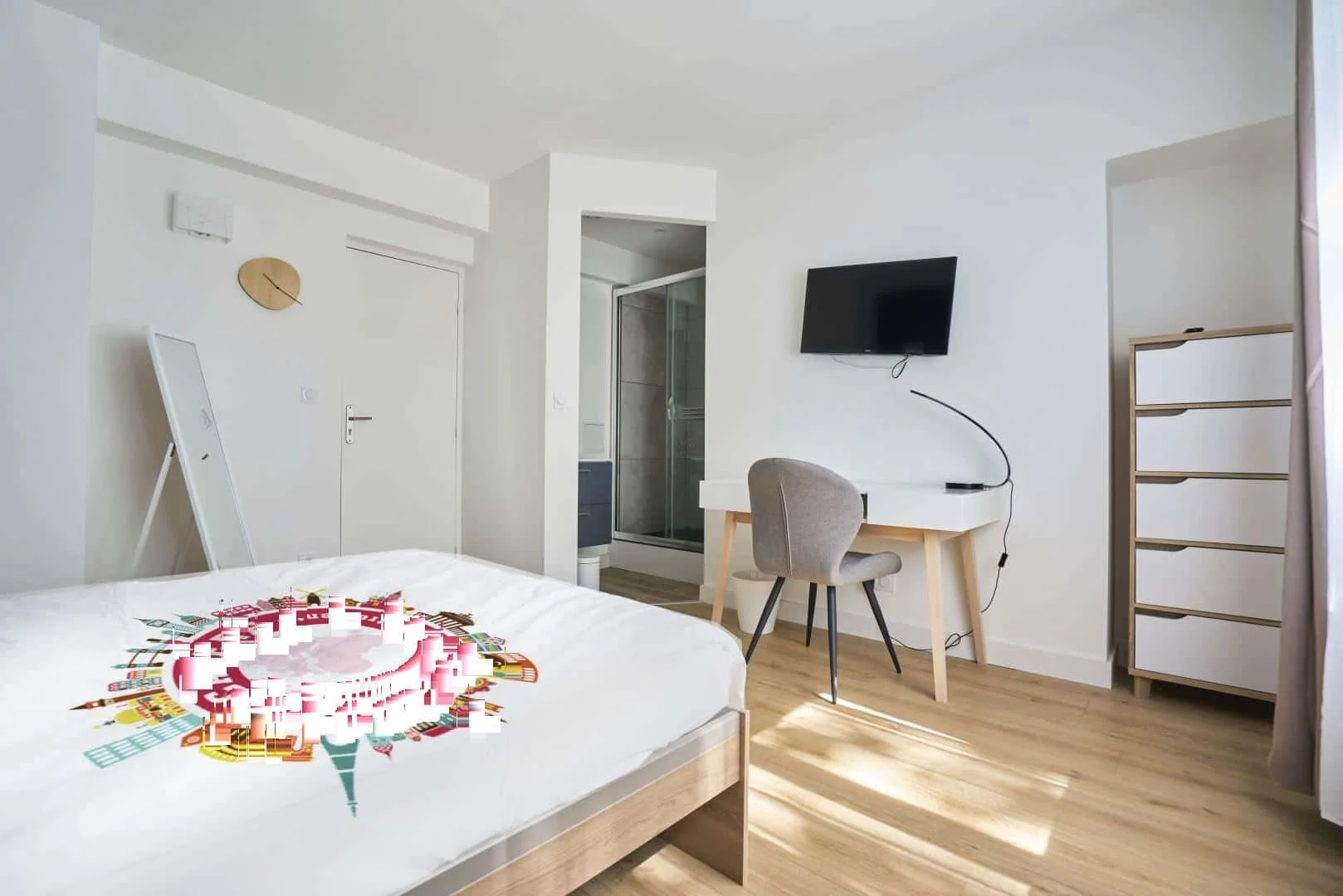 Chambre à louer dans un appartement d'étudiant à , entièrement meublée