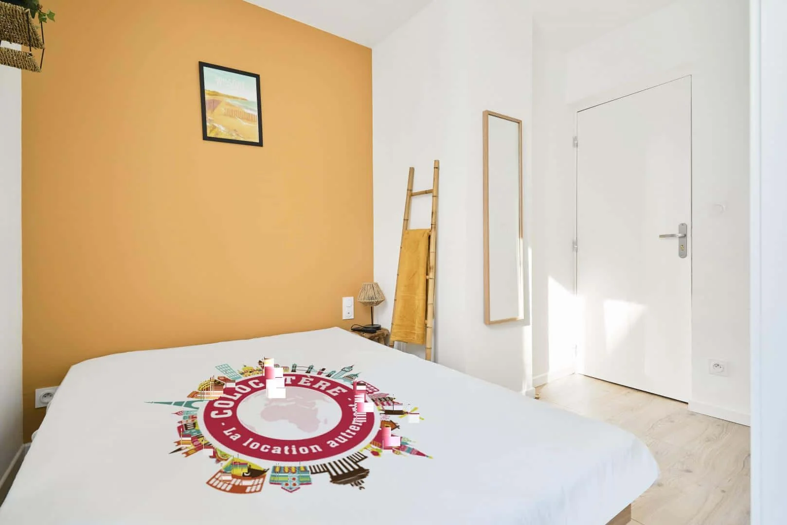Habitación asequible para estudiantes con buena iluminación en 