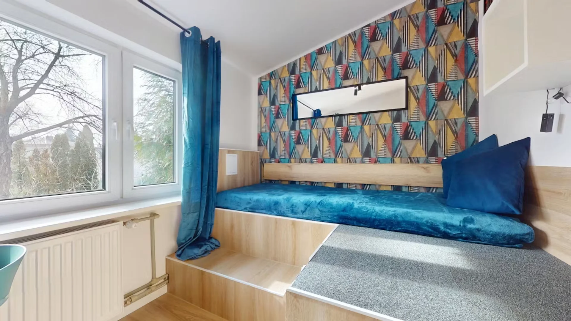 'de öğrenci dairesinde, tamamen mobilyalı kiralık oda