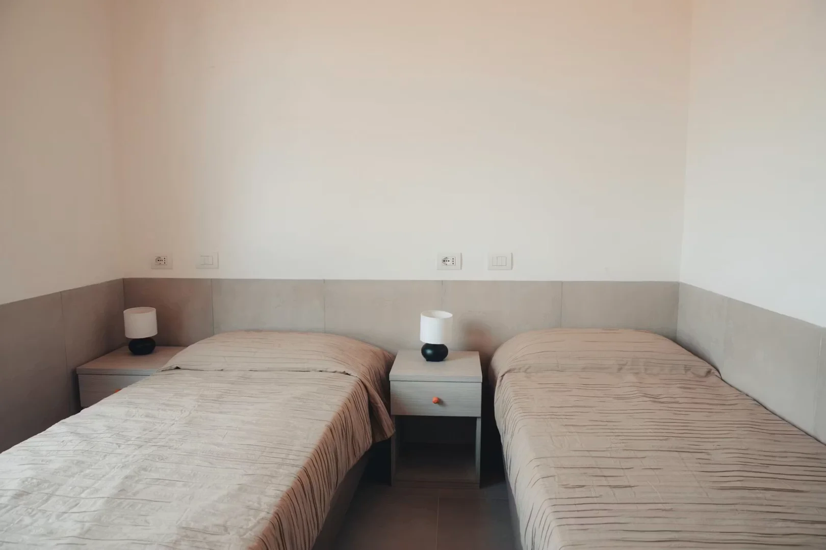'da öğrenciler için yeterli aydınlatmaya sahip uygun fiyatlı oda