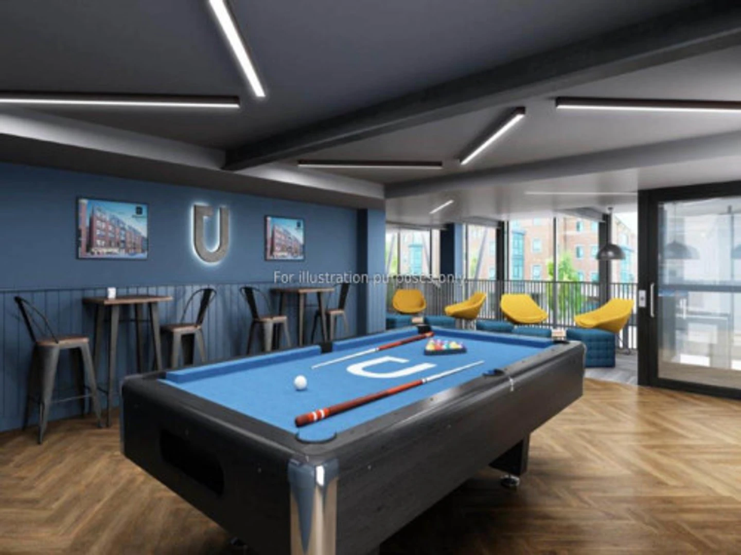 Zimmer in Studentenwohnung in  zu vermieten, voll möbliert