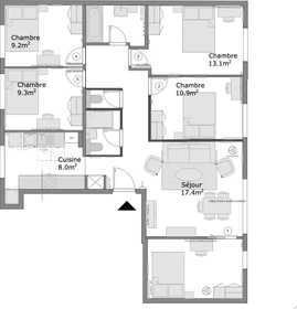 Quarto privado em residência em 2 boulevard Georges Mandel, imagem 21 de 21
