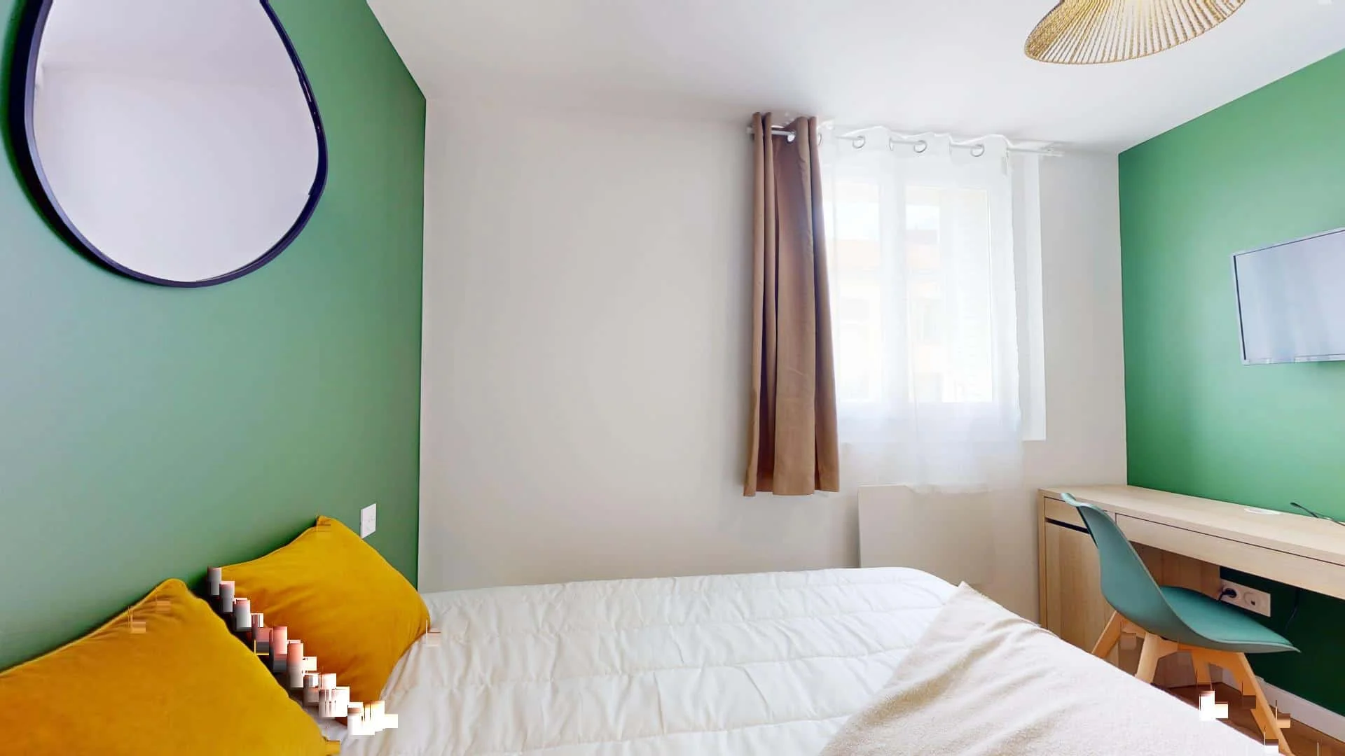 Funktionelles Studentenzimmer perfekt zum Studieren in 
